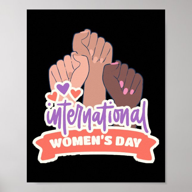 Affiche Joyeuse Journée internationale des femmes (Devant)