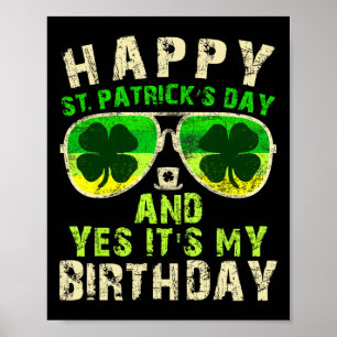 Affiche Joyeuse Saint-Patrick Anniversaire Saint-Paddy Fem
