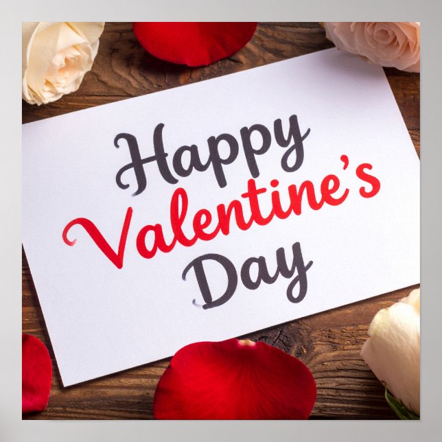 Affiche Joyeuse Saint-Valentin (Devant)