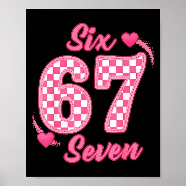 Affiche Joyeuse Saint-Valentin 67 Meme Cœurs Arc Coquette  (Devant)