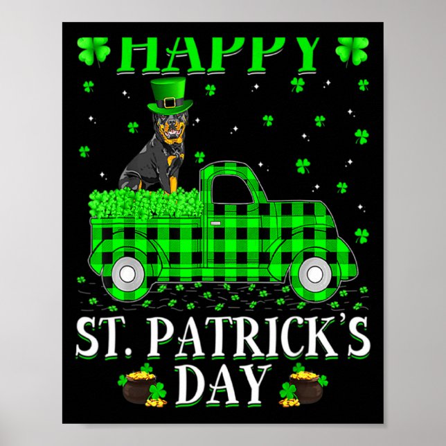 Affiche Joyeuse St Patrick Et T Shirt Shamrock_1  (Devant)