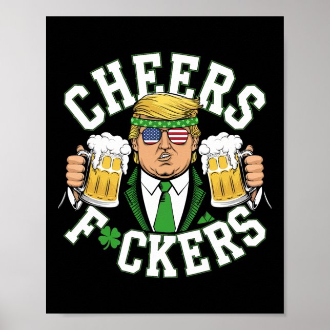 Affiche Joyeuse St Patrick Funny Boire de la bière Vérité (Devant)