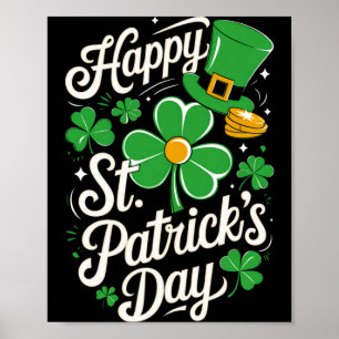 Affiche Joyeuse St Patricks Day Héritage Irlandais St Patt