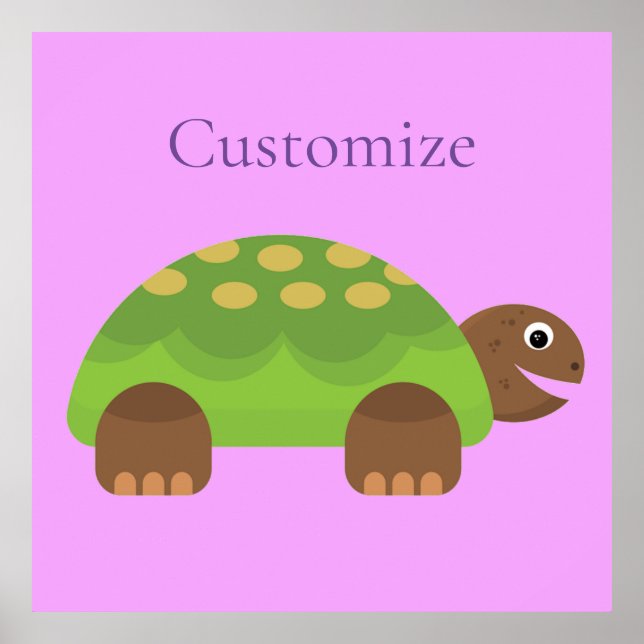 Affiche Joyeuse tortue souriante Thunder_Cove (Devant)