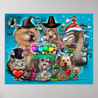 Affiche Joyeuses fêtes