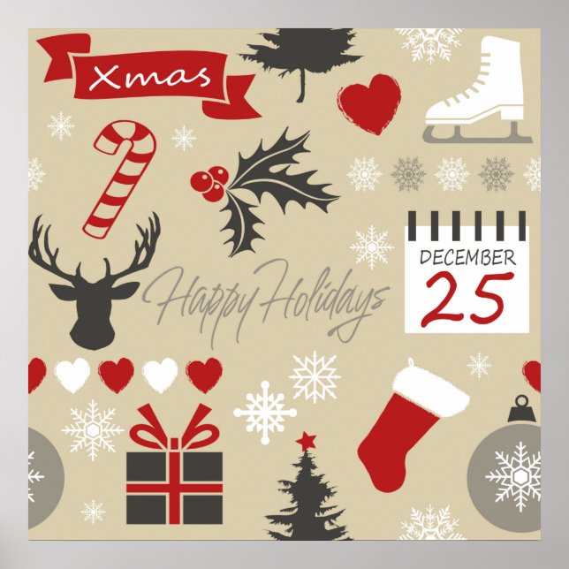 Affiche Joyeuses fêtes (Devant)