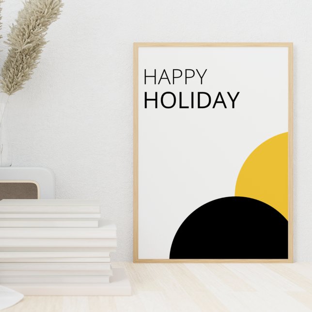 Affiche Joyeuses fêtes (Happy Holiday)