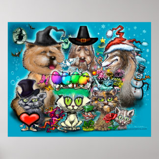 Affiche Joyeuses fêtes