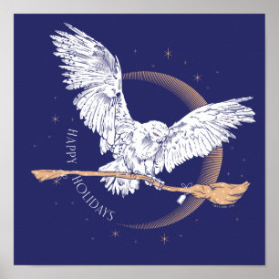 Affiche Joyeuses fêtes Livraison Hedwig