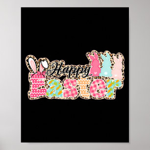 Affiche Joyeuses Pâques citations Œuf Lapin
