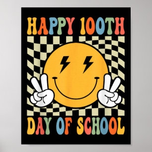 Affiche Joyeux 100 Jours 100ème Jour De L'École Enseignant
