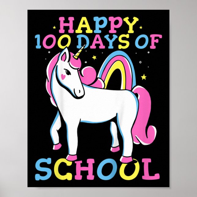 Affiche Joyeux 100 Jours De Filles D'École 100E Jour De L' (Devant)