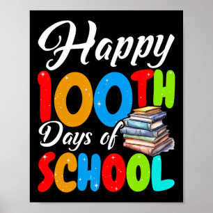 Affiche Joyeux 100 Jours De Scolaires Enseignants Hommes F