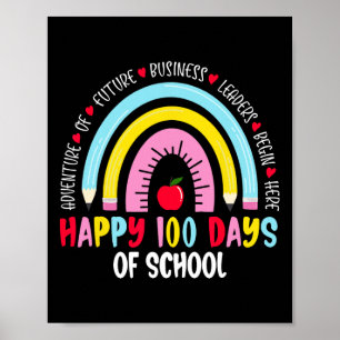 Affiche Joyeux 100 Jours D'École 100E Jour D'École