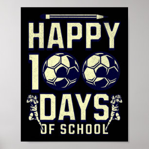 Affiche Joyeux 100 Jours D'école Enseignant 100ème Jour Fo