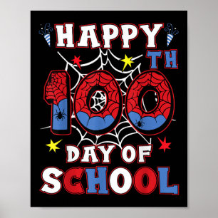 Affiche Joyeux 100e Jour De Scolaires Garçons Filles Enfan