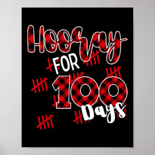 Affiche Joyeux 100ème Jour De L'École Hour Pour 100 Jours