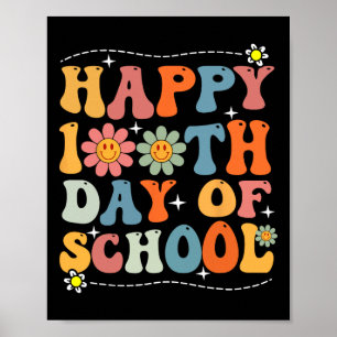 Affiche Joyeux 100ème Jour D'Enseignants Étudiants 100 Da