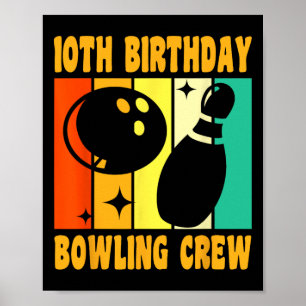Affiche Joyeux 10 Anniversaire 10 Anniversaire Vintage Bow