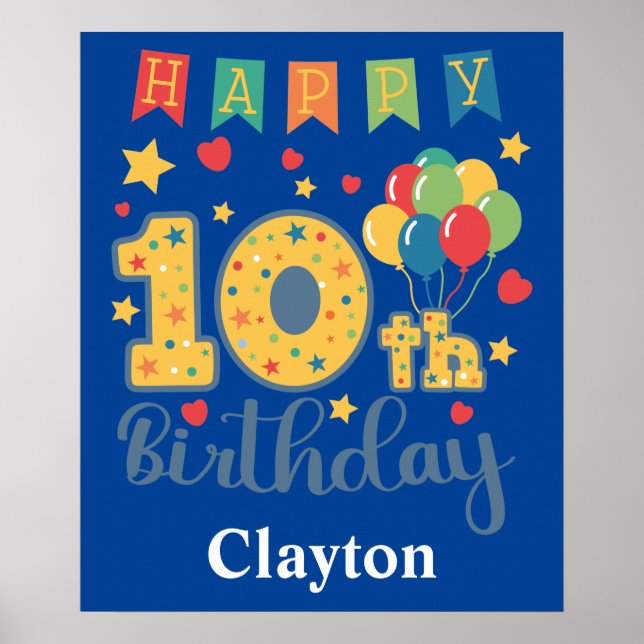 Affiche Joyeux 10e Anniversaire (Devant)