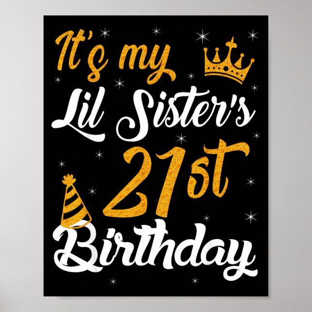Affiche Joyeux 21e Anniversaire à Ma Petite Soeur 2004 21  (Devant)