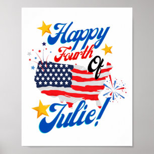 Affiche Joyeux 4 Juillet Juillet 4 Jour de l'Indépendance 