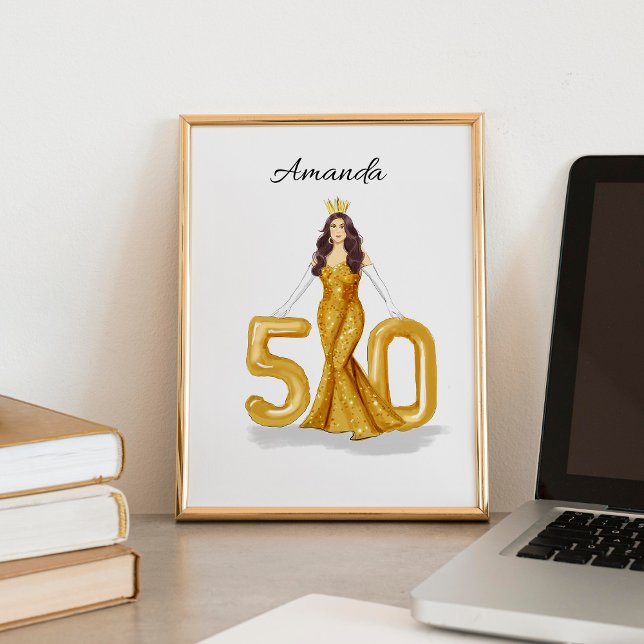 Affiche joyeux 50e anniversaire (Créateur téléchargé)