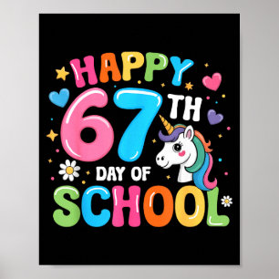 Affiche Joyeux 67e jour d'école Enseignants Élèves 67 Mème