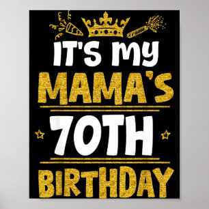 Affiche Joyeux 70e Anniversaire à Ma Maman 1955 70 Ans