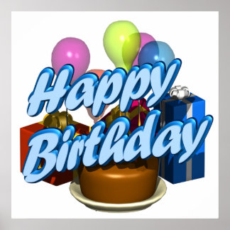 Affiche Joyeux anniversaire