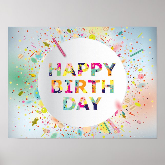 Affiche Joyeux Anniversaire (Devant)