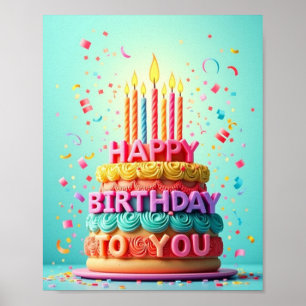 Affiche Joyeux anniversaire