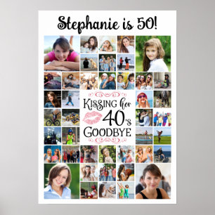 Affiche Joyeux Anniversaire 42 Photos Embrassant Sa Décenn