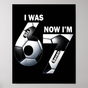 Affiche Joyeux Anniversaire 7 Ans J'avais 6 Ans Maintenant