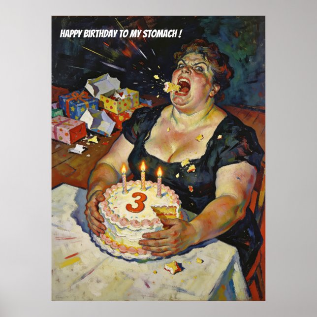 Affiche Joyeux Anniversaire à Mon Ventre – Un Portrait de  (Devant)