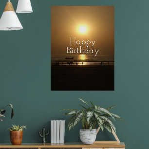 Affiche Joyeux Anniversaire Bénis Création en Ligne Art