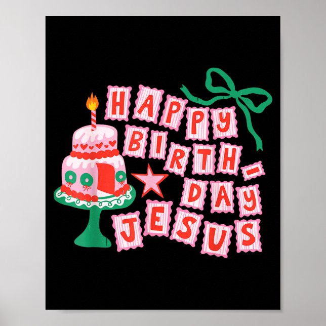Affiche Joyeux Anniversaire Christian Jésus Noël Prépa Bd (Devant)
