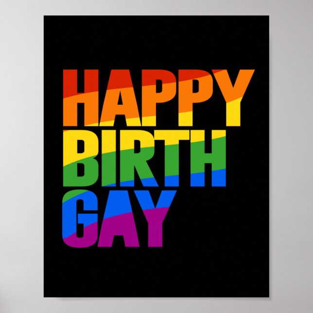 Affiche Joyeux anniversaire gay (Devant)