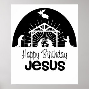 Affiche Joyeux anniversaire Jésus