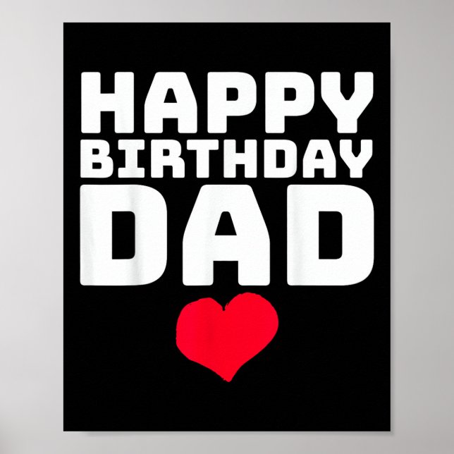 Affiche Joyeux Anniversaire Papa (Devant)