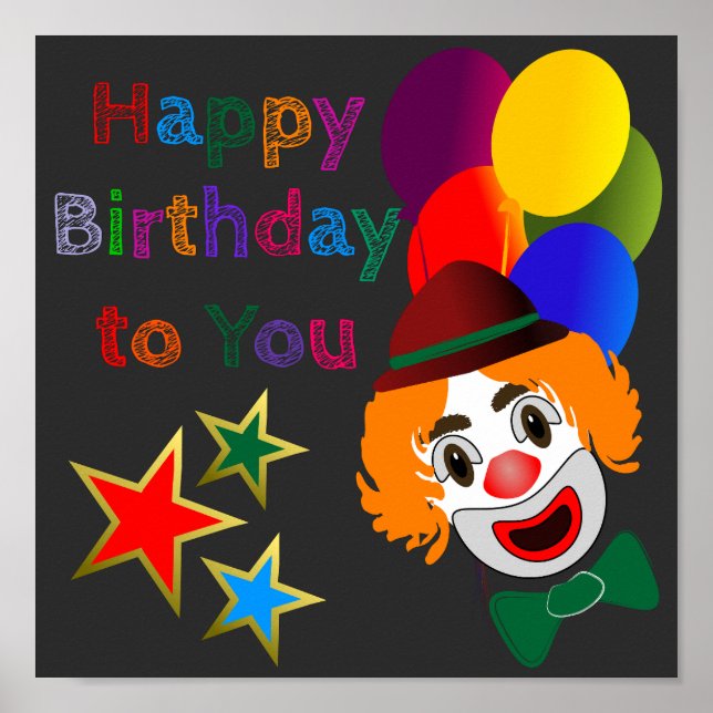 Affiche Joyeux Anniversaire Pour Vous (Devant)