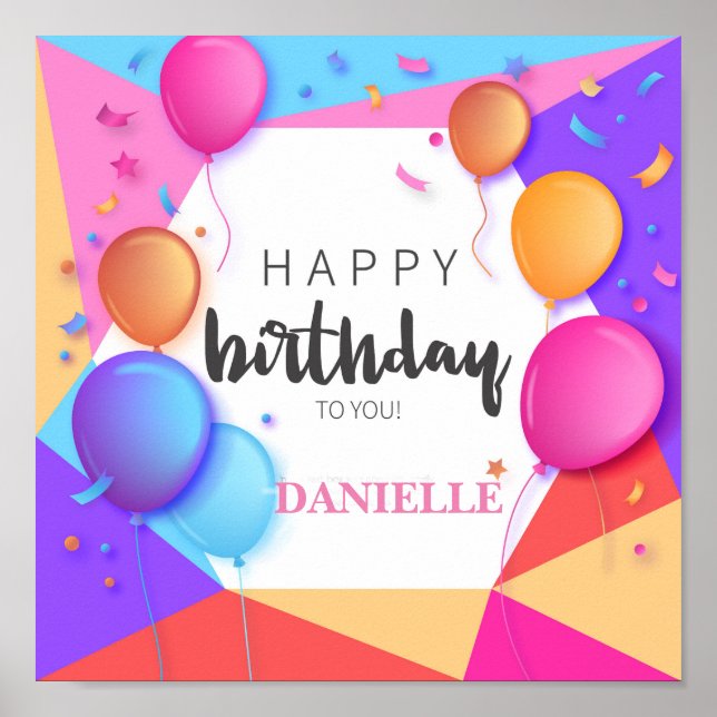 Affiche Joyeux Anniversaire Pour Vous (Devant)