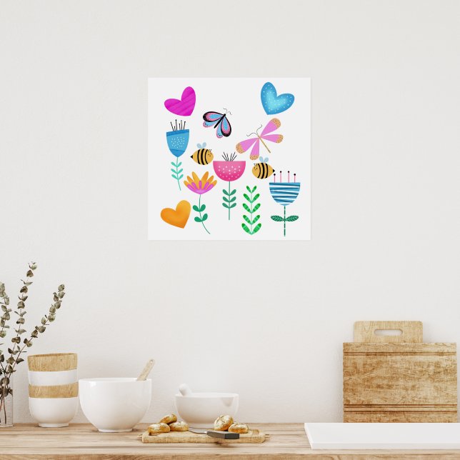 Affiche Joyeux Bee Garden (Cuisine)