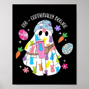Affiche Joyeux Bunny Fantôme de Pâques