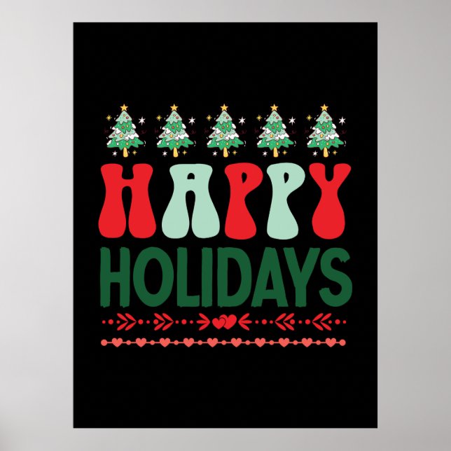 Affiche Joyeux cadeau de Noël (Devant)