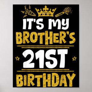 Affiche Joyeux C'est Les 21 Ans De Mon Frère 2004 21 Ans 