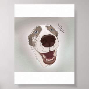 Affiche Joyeux chien