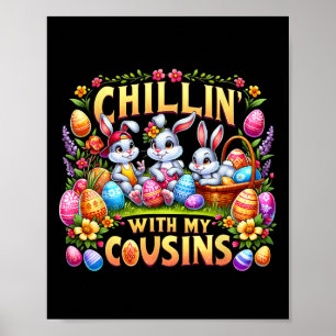Affiche Joyeux Chillin De Pâques Avec Mon Cousin Pâques Da