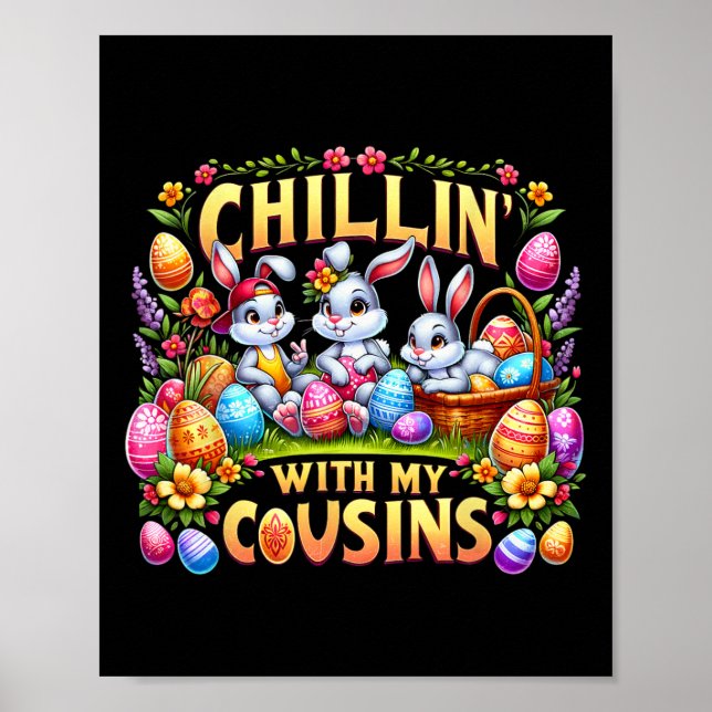 Affiche Joyeux Chillin De Pâques Avec Mon Cousin Pâques Da (Devant)