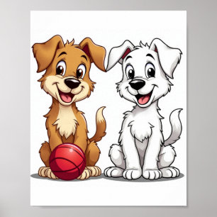 Affiche Joyeux chiot
